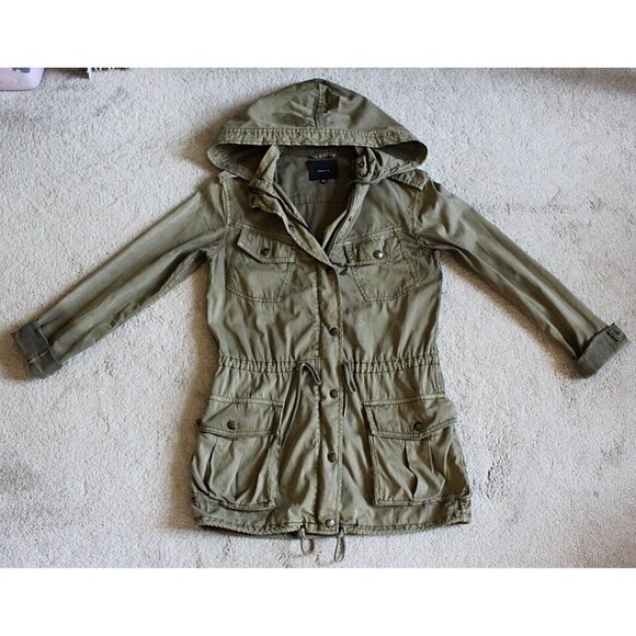 Aritzia - Talula Trooper Jacket in Dark Olive, size XXXS (3XS) - Picture 6 of 12